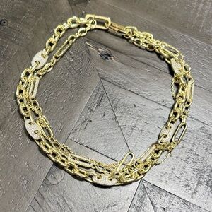 Kendra Scott Bailey Gold Pave Convertible Statement Necklace